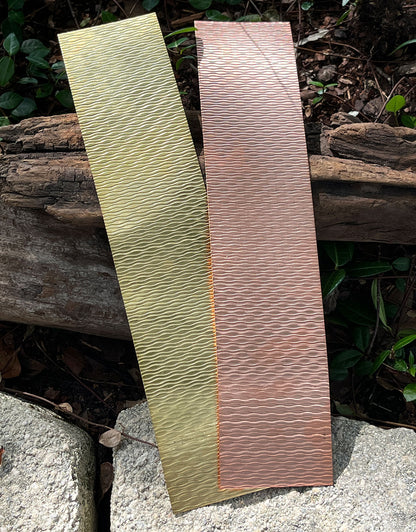XSP237 = Pattern Metal Sheet "Wavy" 2-1/2" wide 24ga