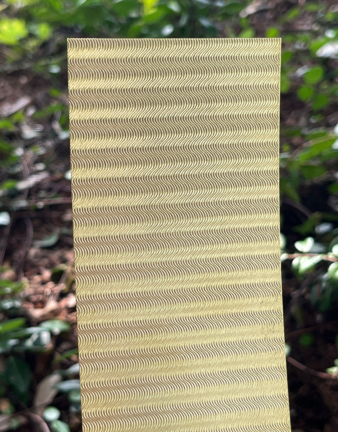 BSP238 "Slick Wave" Patterned Brass Sheet 2-1/2" Wide
