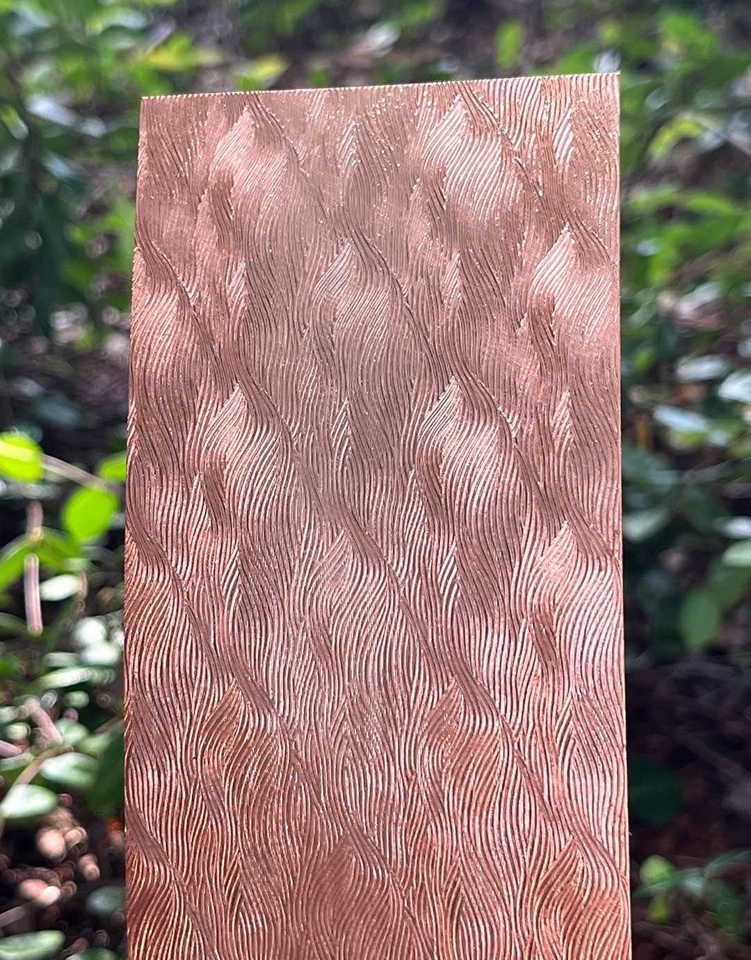 XSP239 = Pattern Metal Sheet "Fingerprint" 2-1/2" wide 24ga