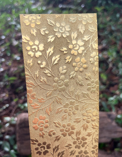 BSP244 "Floral" Patterned Brass Sheet 2-1/2" Wide
