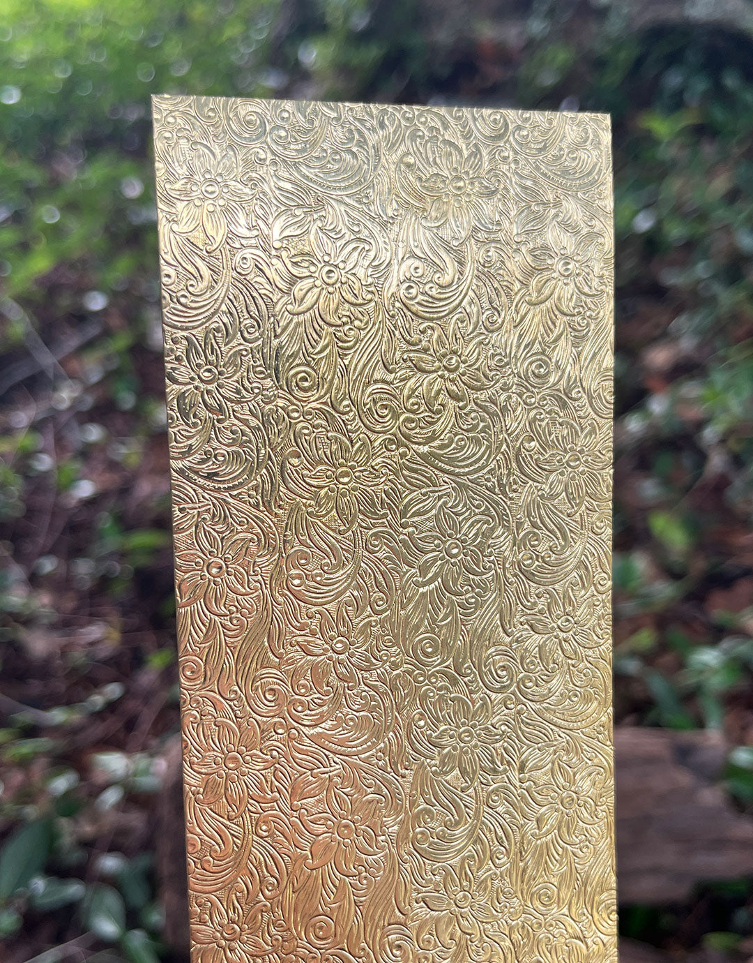 XSP245 = Pattern Metal Sheet "Royal Floral" 2-1/2" wide 24ga