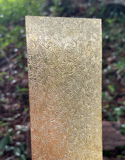 XSP246 = Pattern Metal Sheet "Floral" 2-1/2" wide 24ga