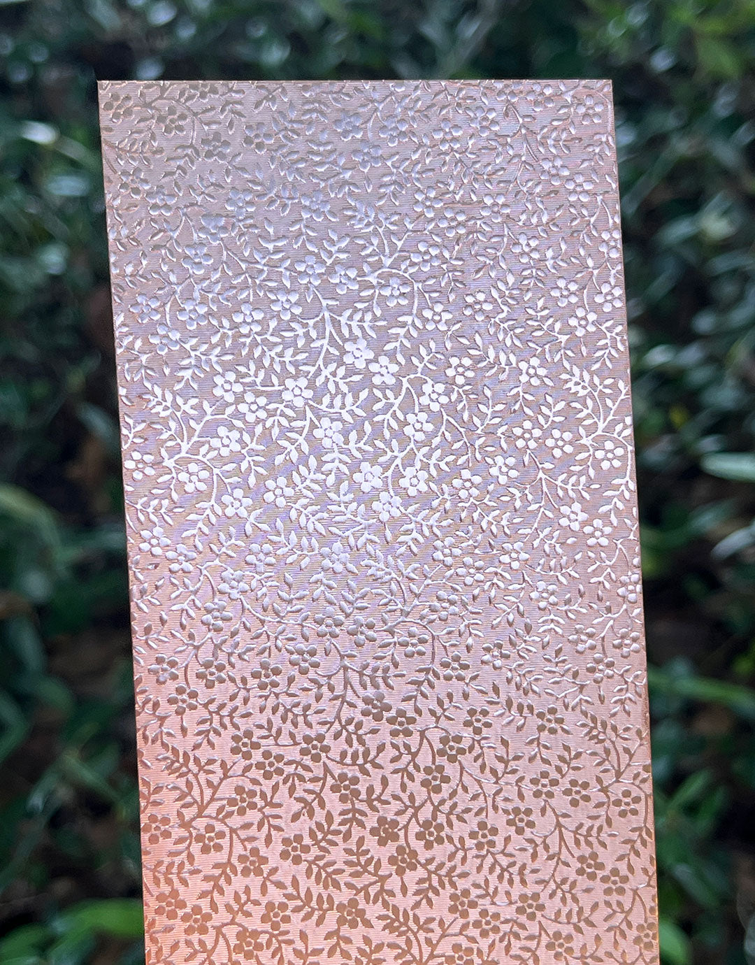 XSP247 = Pattern Metal Sheet "Mini Floral" 2-1/2" wide 24ga