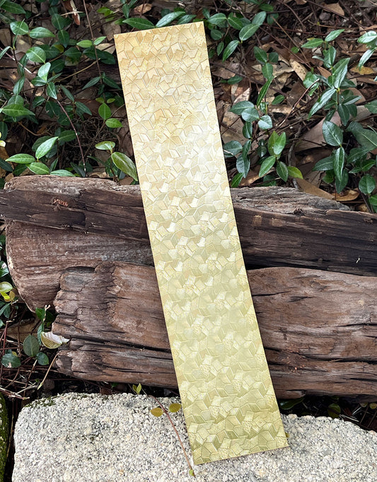 BSP250 "Multi Geometric" Patterned Brass Sheet 2-1/2" Wide