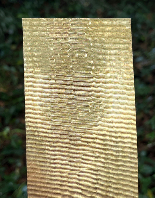 BSP255 "Bamboo" Patterned Brass Sheet 2-1/2" Wide