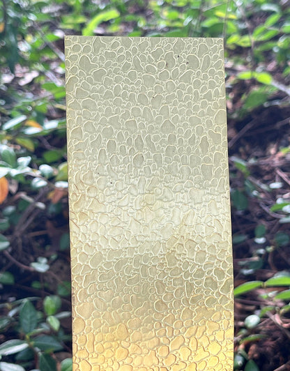 BSP259 "Raindrop" Patterned Brass Sheet 2-1/2" Wide
