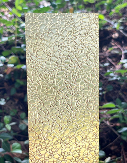 BSP261 "Geometric Desert" Patterned Brass Sheet 2-1/2" Wide