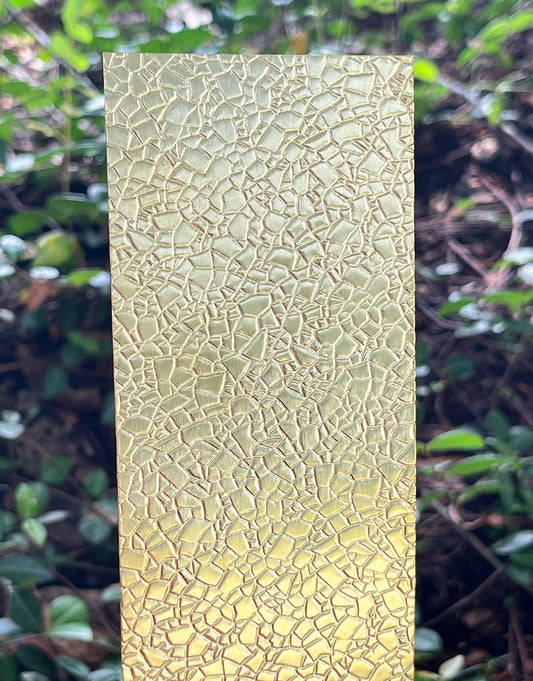 BSP261 "Geometric Desert" Patterned Brass Sheet 2-1/2" Wide