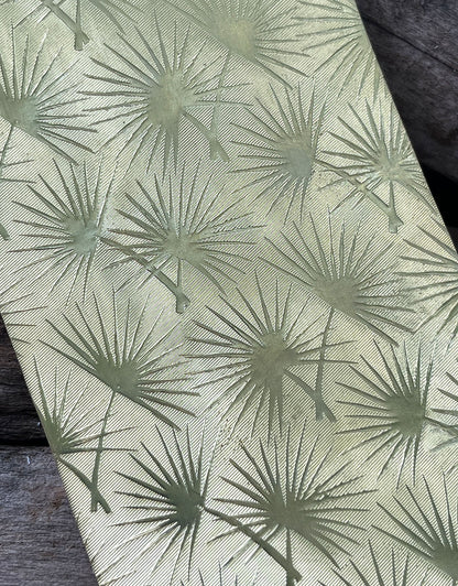 BSP265 "Spiky Leaf" Patterned Brass Sheet 2-1/2" Wide