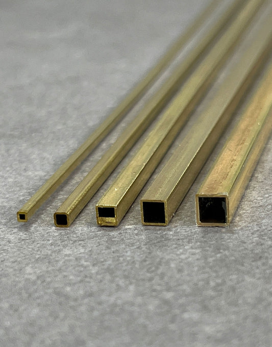 BST0X = Brass Square Tube 12" long (BST0X) **Choose Size**