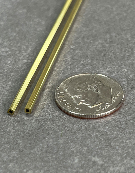 BST0X = Brass Square Tube 12" long (BST0X) **Choose Size**