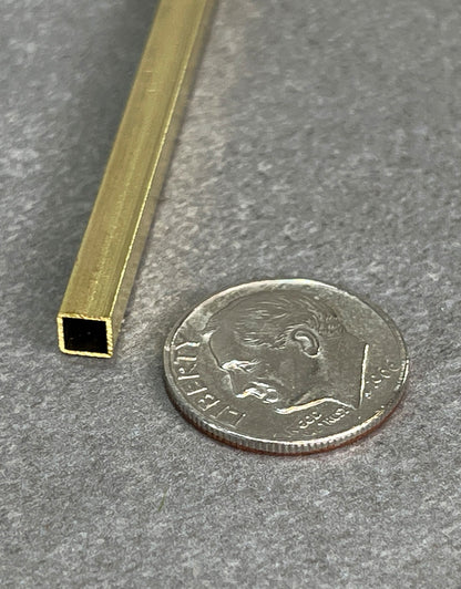BST0X = Brass Square Tube 12" long (BST0X) **Choose Size**