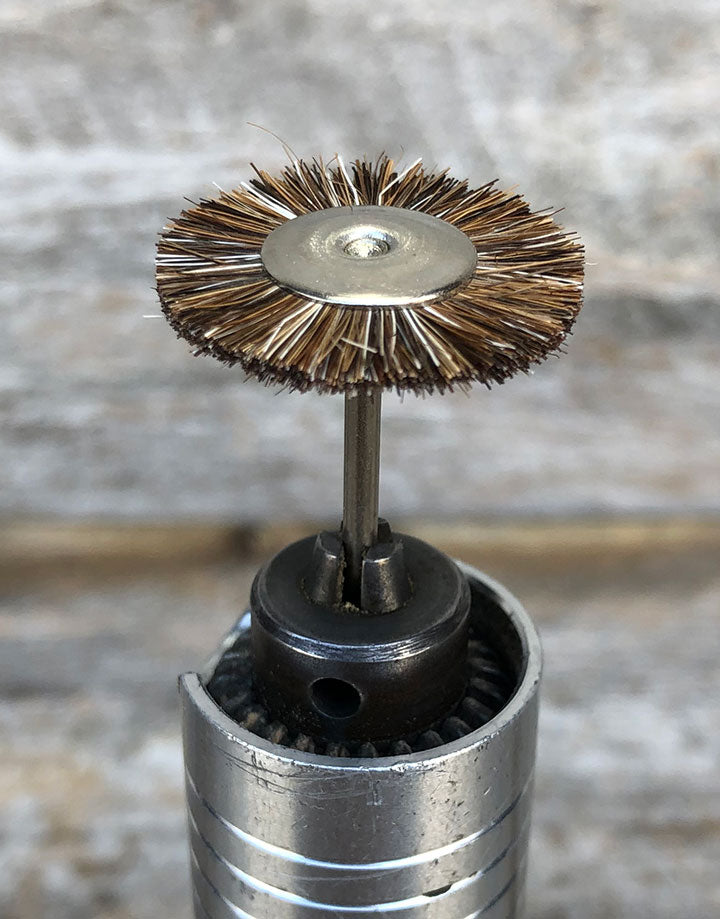 BU14XX = Mounted Bristle Wheel Brushes with 3/32" Mandrel (Doz)
