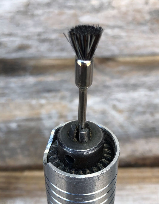 BU14XX = Mounted Bristle End Brushes with 3/32" Mandrel (Dozen)