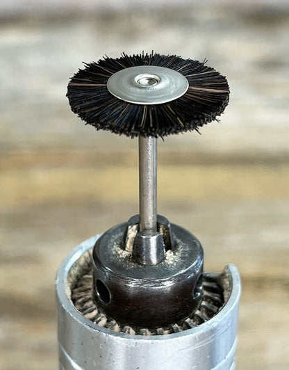 BU150X = Mounted Wheel Brush 3/4'' dia with 3/32'' mandrel (6pc) - Abbott Robinson
