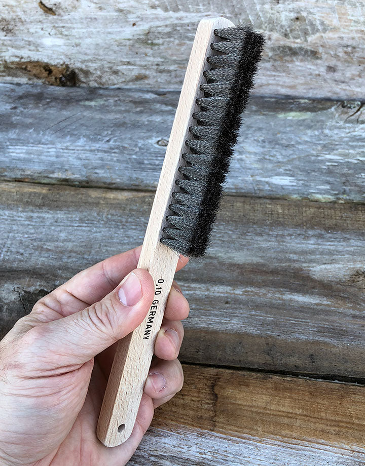 BU967 = Steel Hand Brush with 4 Row - Made in Germany