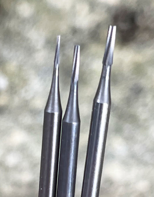 77.37XX = Cone Square Plain Bur (Pkg of 6) - Choose Size