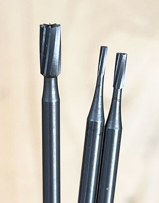 77.35 = Cylinder Plain Square Bur (Pkg of 6) - Choose Size