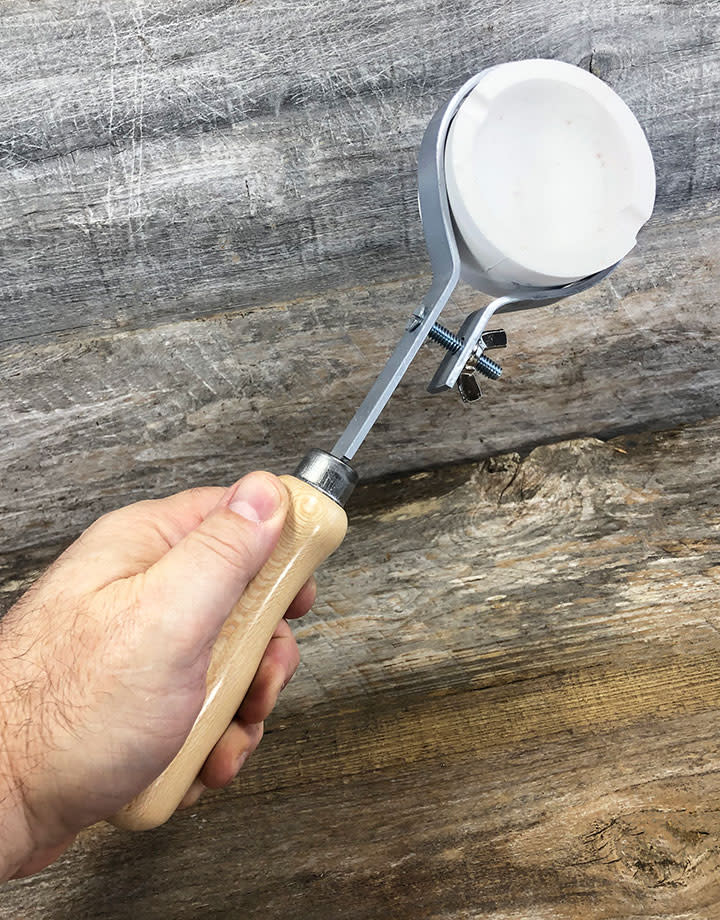 CA1292 = 12" Crucible Holder with 2 Crucibles