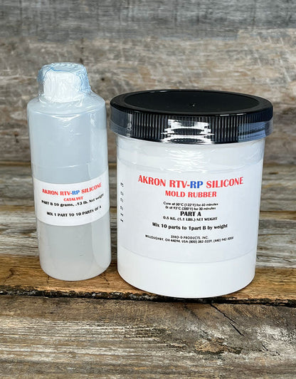 CA595 = Akron RTV-RP 2-Part Clear Silicone Mold Compound 1.1lb