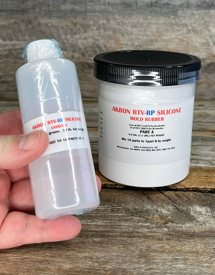 CA595 = Akron RTV-RP 2-Part Clear Silicone Mold Compound 1.1lb