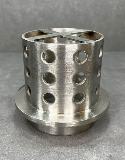 CA722 = Perforated Stainless Steel Casting Flask 3" dia. x 4"