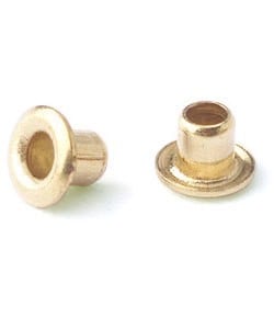 CCBR2001 = BRASS EYELETS 1/16''dia x 1/16''long for RIVET TOOL (50pcs)