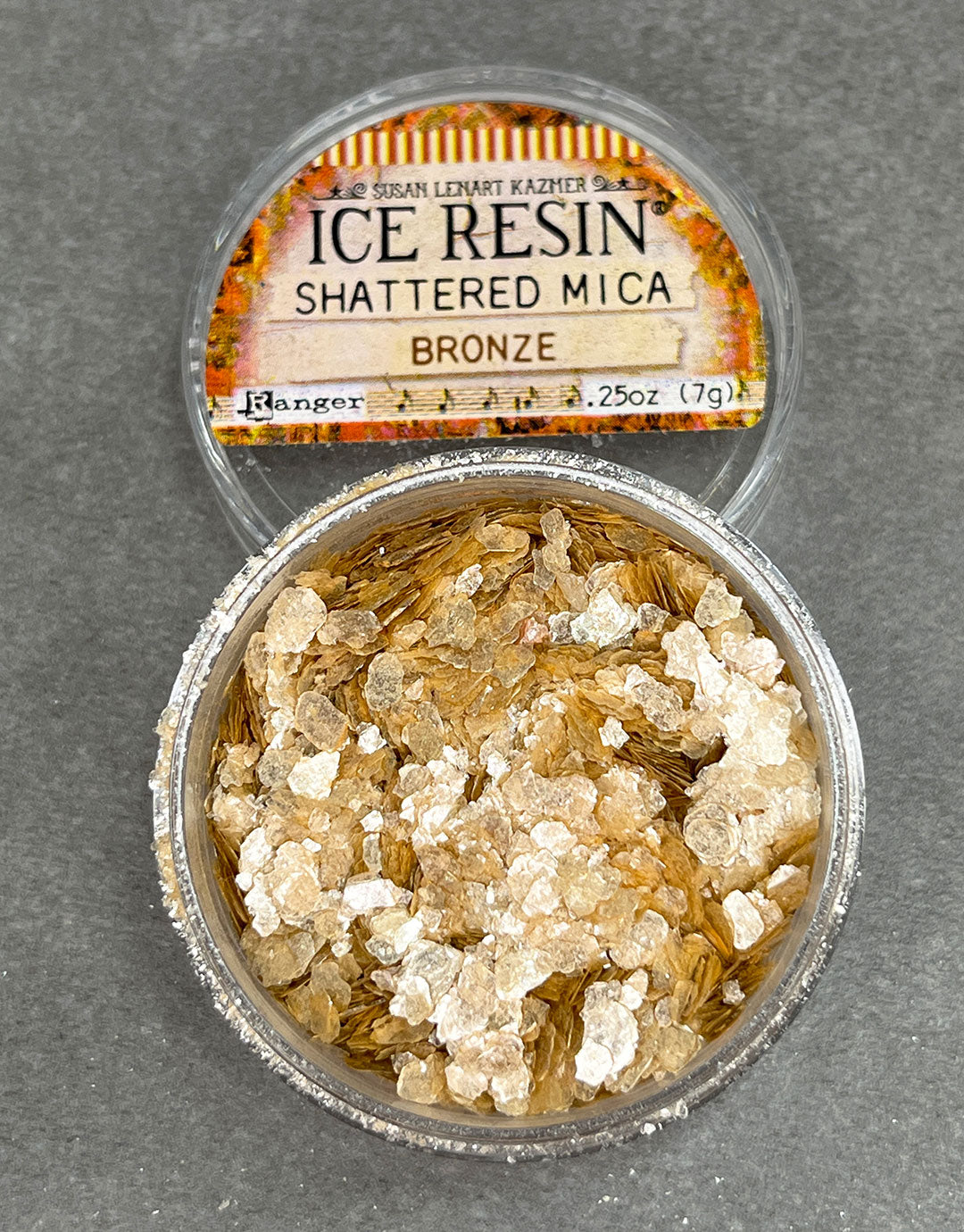CE740 = Ice Resin Shattered Mica - Bronze Color