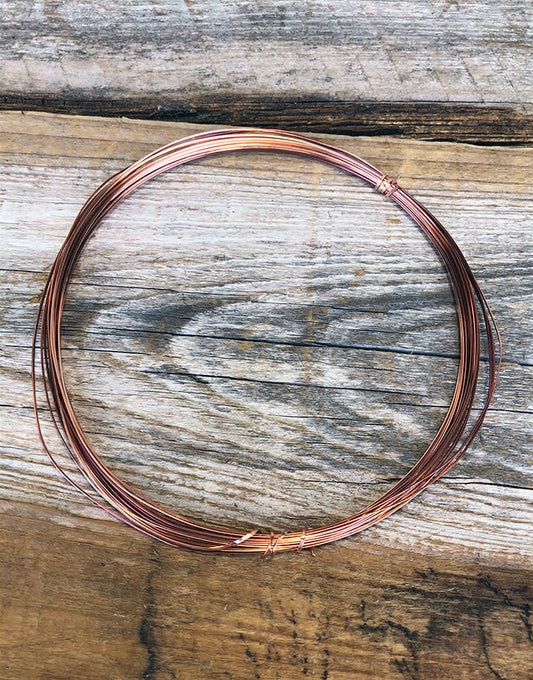 CHRW20 = Copper Wire Half Round 20ga 0.81mm Soft (Approx. 120ft)