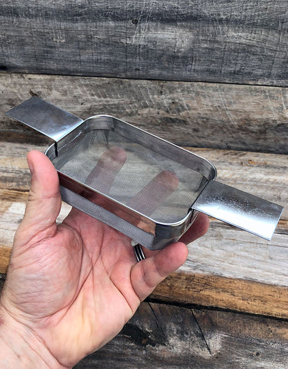 CL5799F = Ultrasonic Basket - Extra Fine Mesh - 4" x 3" x 1-1/2" D