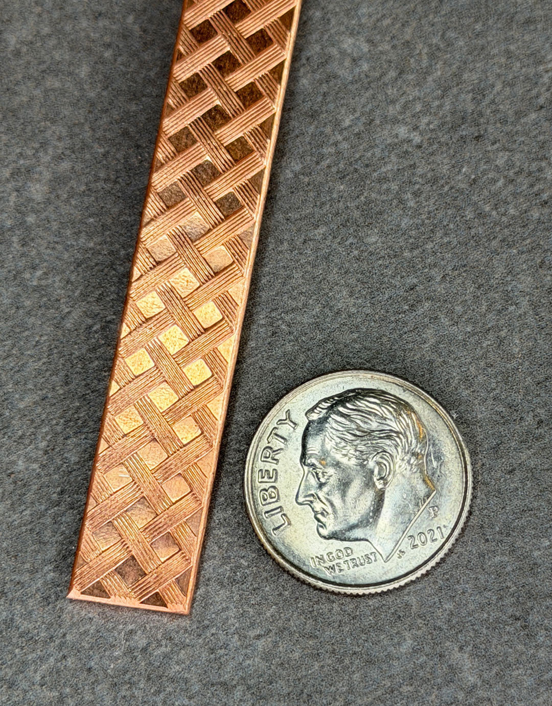 CPW110 = Copper Pattern Wire (9.5 x 1.7mm) = 1ft