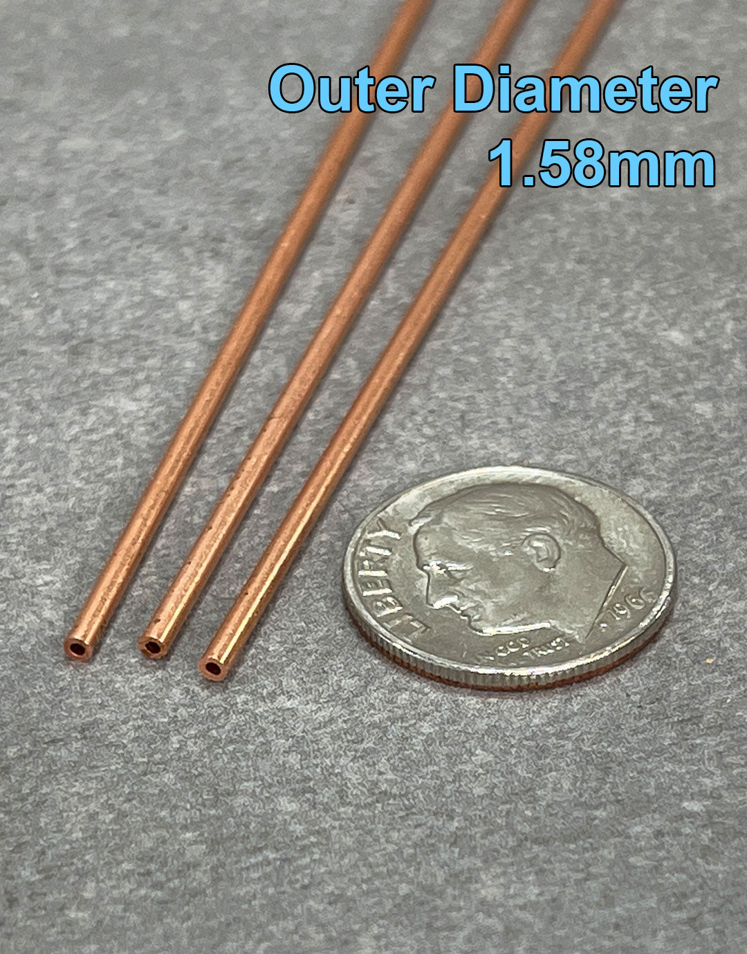 CRT = Round Copper Tubing 12'' long **Choose Size**