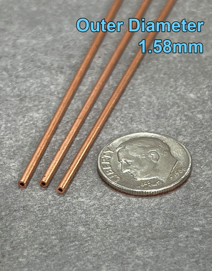 CRT = Round Copper Tubing 12'' long **Choose Size**