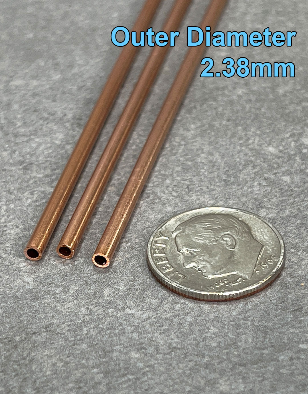 CRT = Round Copper Tubing 12'' long **Choose Size**