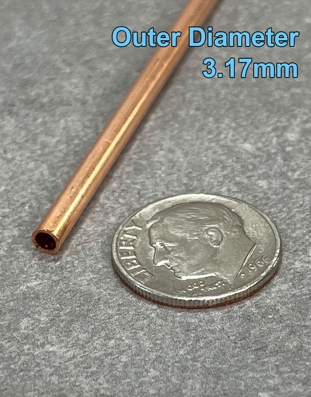CRT = Round Copper Tubing 12'' long **Choose Size**