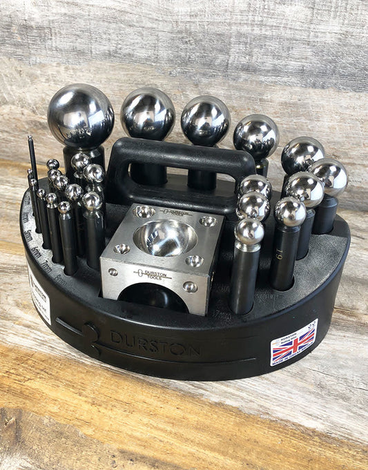 DA1101 = 24 Piece Doming Set with Block & Carry Case by Durston