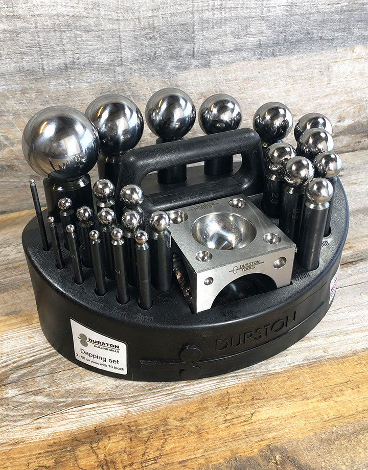 DA1101 = 24 Piece Doming Set with Block & Carry Case by Durston