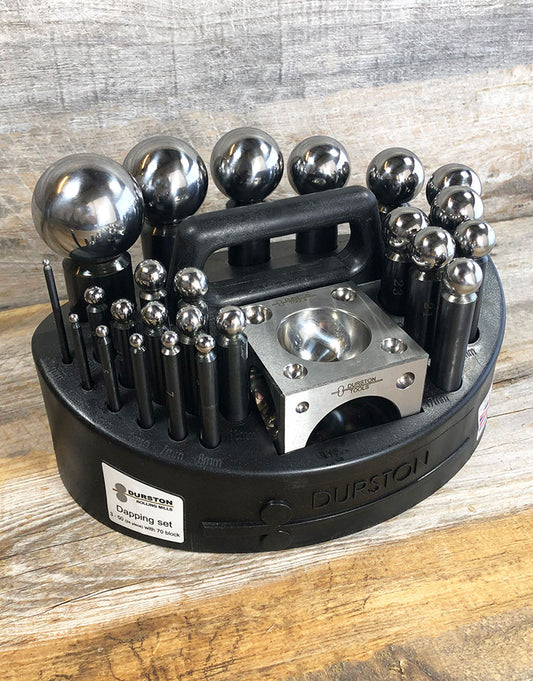 DA1101 = 24 Piece Doming Set with Block & Carry Case by Durston