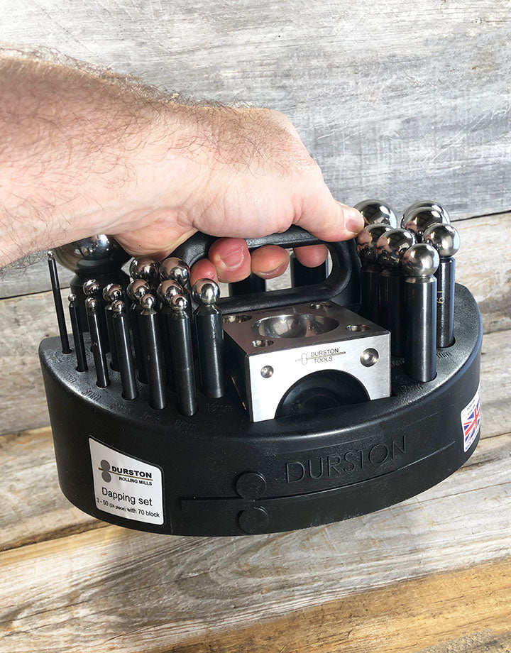DA1101 = 24 Piece Doming Set with Block & Carry Case by Durston