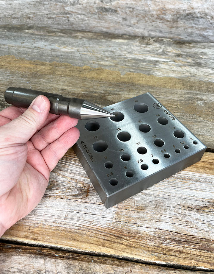 DA1132 = Round Steel 17deg Bezel Block 5-20mm