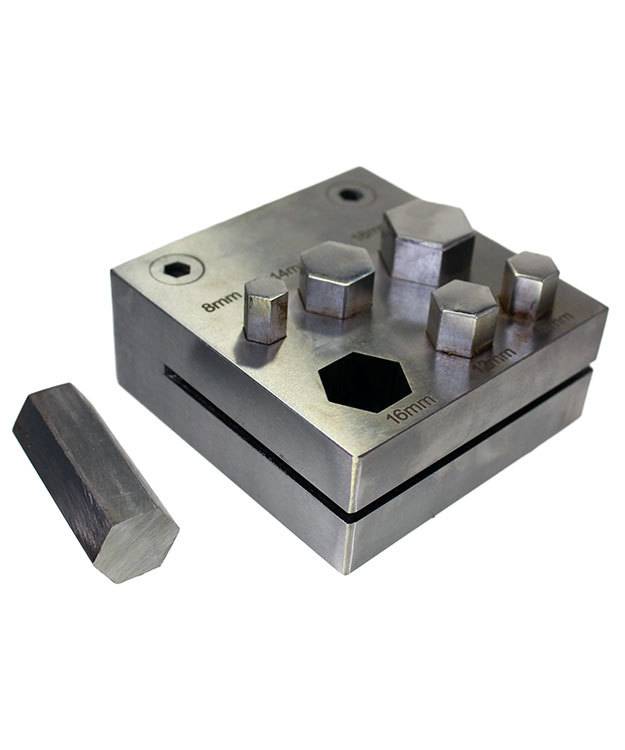 DA2405 = Hexagon Disc Cutter Set of Six Sizes 8mm to 18mm