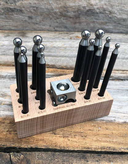 DA9414 = Mini Dapping Set with Block and 12 Punches