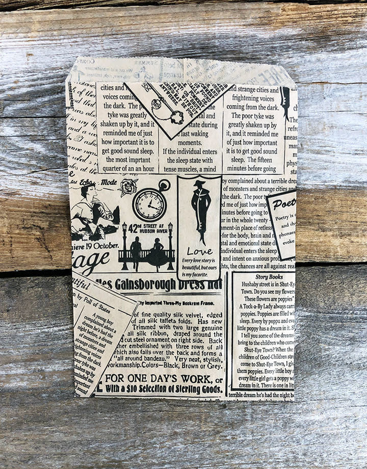 DBG1113 = Paper Gift Bag New Print Pattern 5'' x 7'' (Bundle of 100)