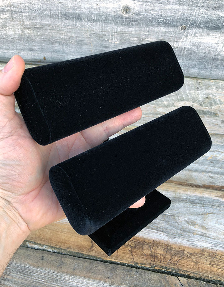 DBR1196 = Value Velvet Bracelet T-Bar Double Oval