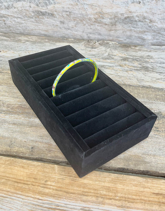 DBR1210 = Black Velvet Bangle Tray Holds 9 Bangles