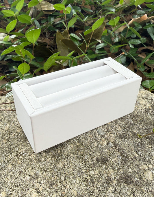 DBR6901 = White Leatherette Single Bangle Stand