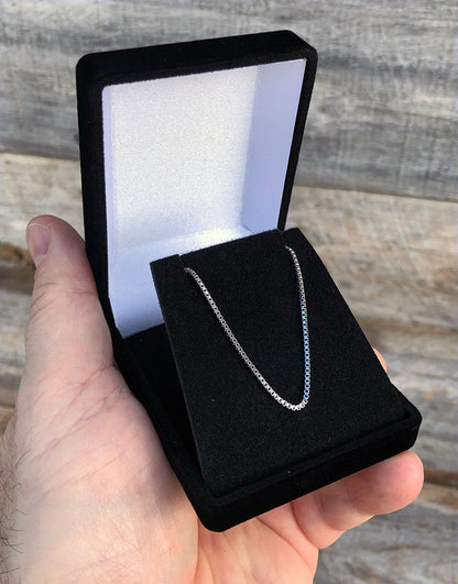 DBX1215 = Black Value Velvet Small Pendant Box (Each)
