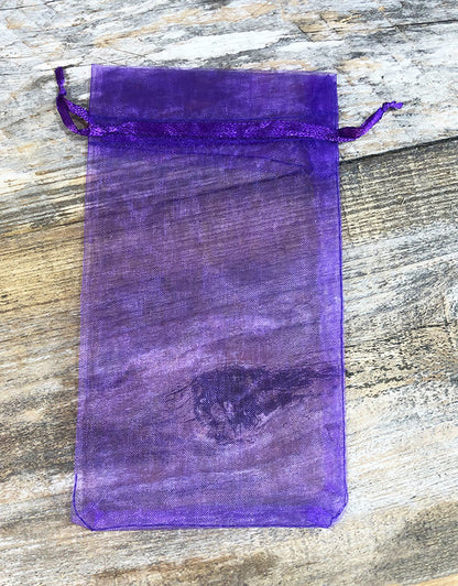 DBX1294PU = Organza Drawstring Pouch Purple 4"x5-1/2" (Dozen)