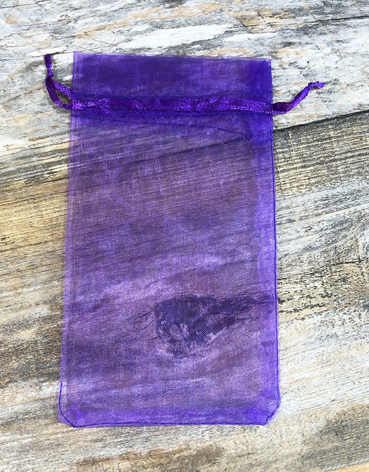 DBX1294PU = Organza Drawstring Pouch Purple 4"x5-1/2" (Dozen)
