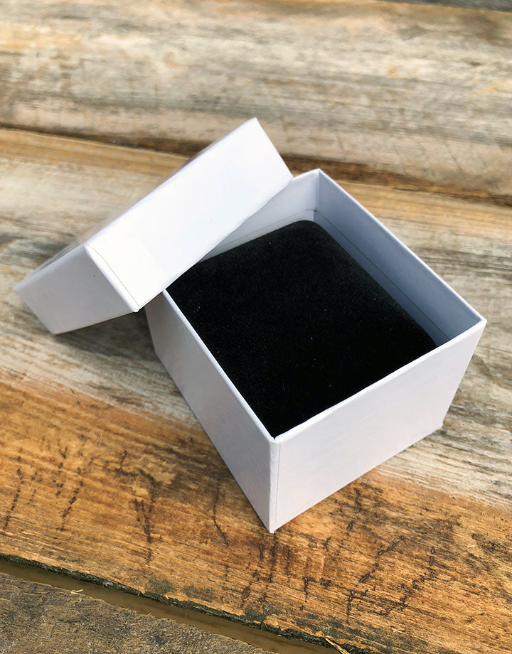 DBX1636E = Black Rich Velvet Earring Box with Goldtone Trim (Each)
